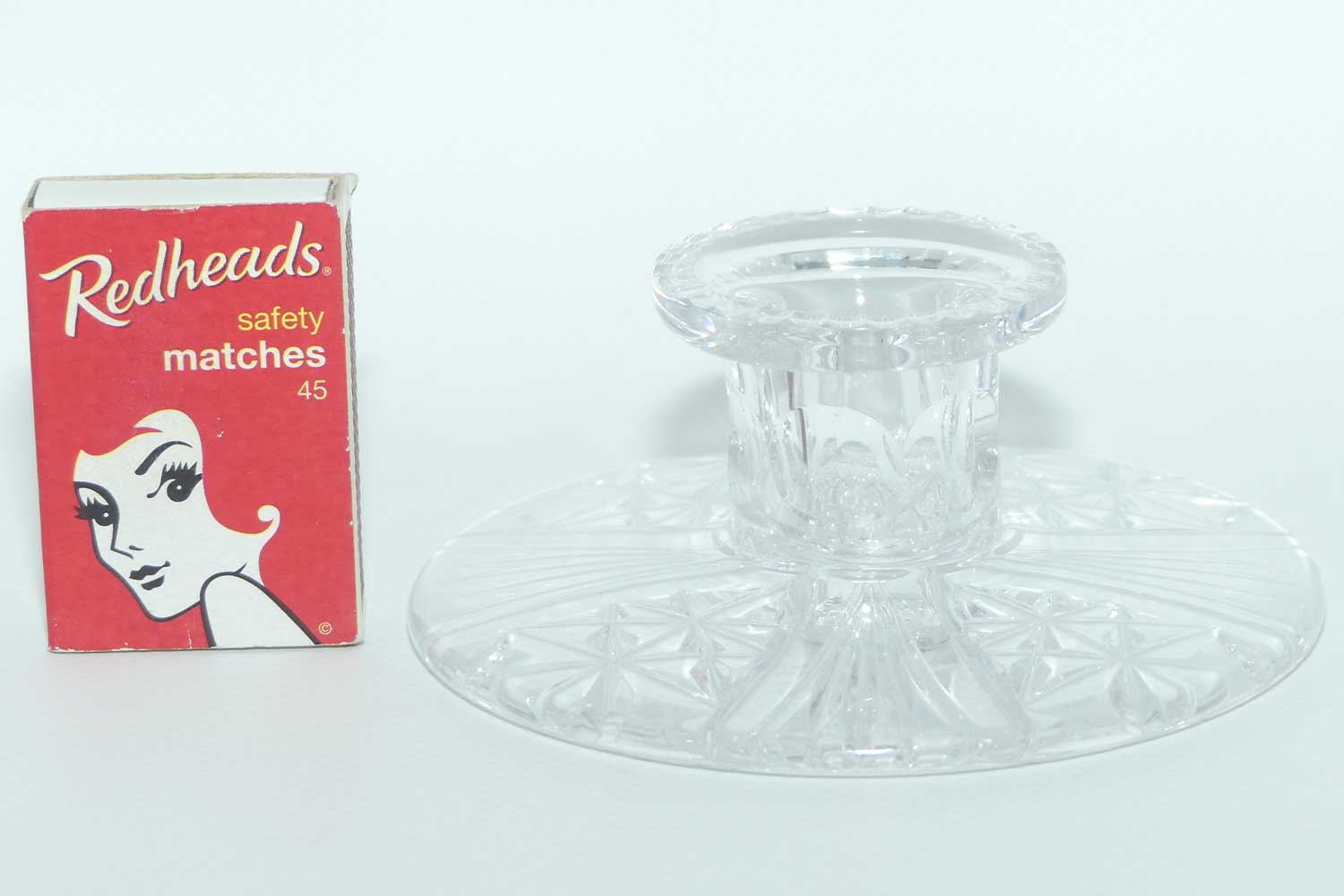 Fine Crystal Dressing Table Candle Holder