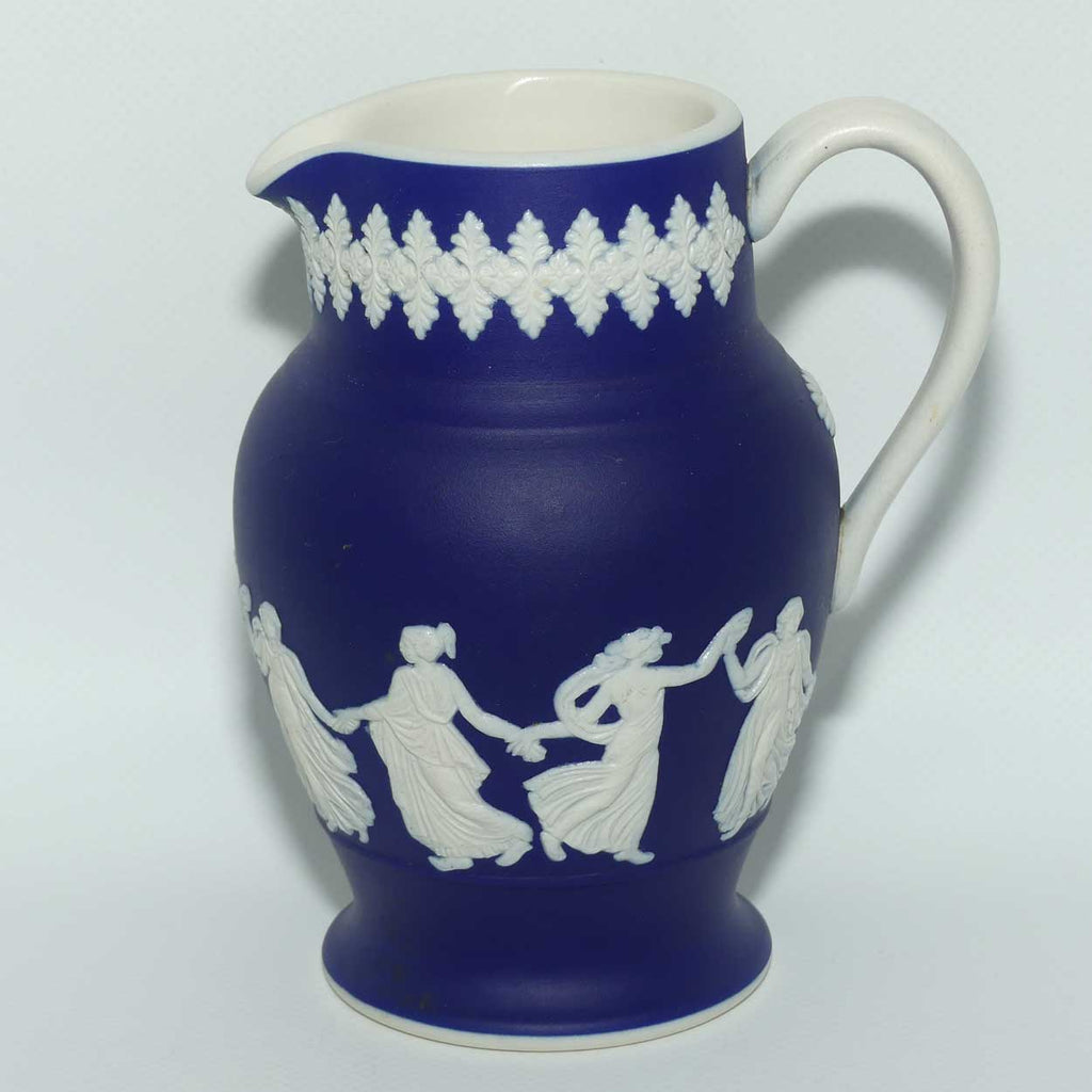 Dudson Hanley White on Dudson Blue Jasper jug | Depicts Maidens