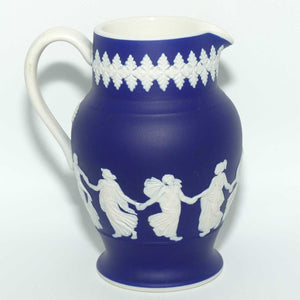 Dudson Hanley White on Dudson Blue Jasper jug | Depicts Maidens