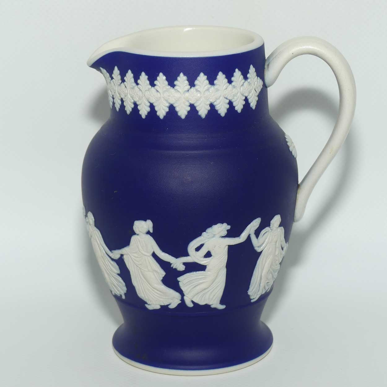 Dudson Hanley White on Dudson Blue Jasper jug | Depicts Maidens