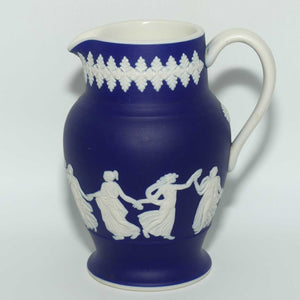 Dudson Hanley White on Dudson Blue Jasper jug | Depicts Maidens