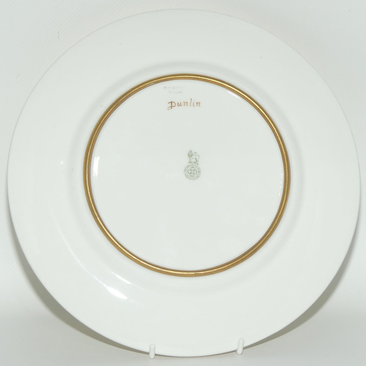 Royal Doulton Handpainted and Gilt plate Dunlin by Charles Hart