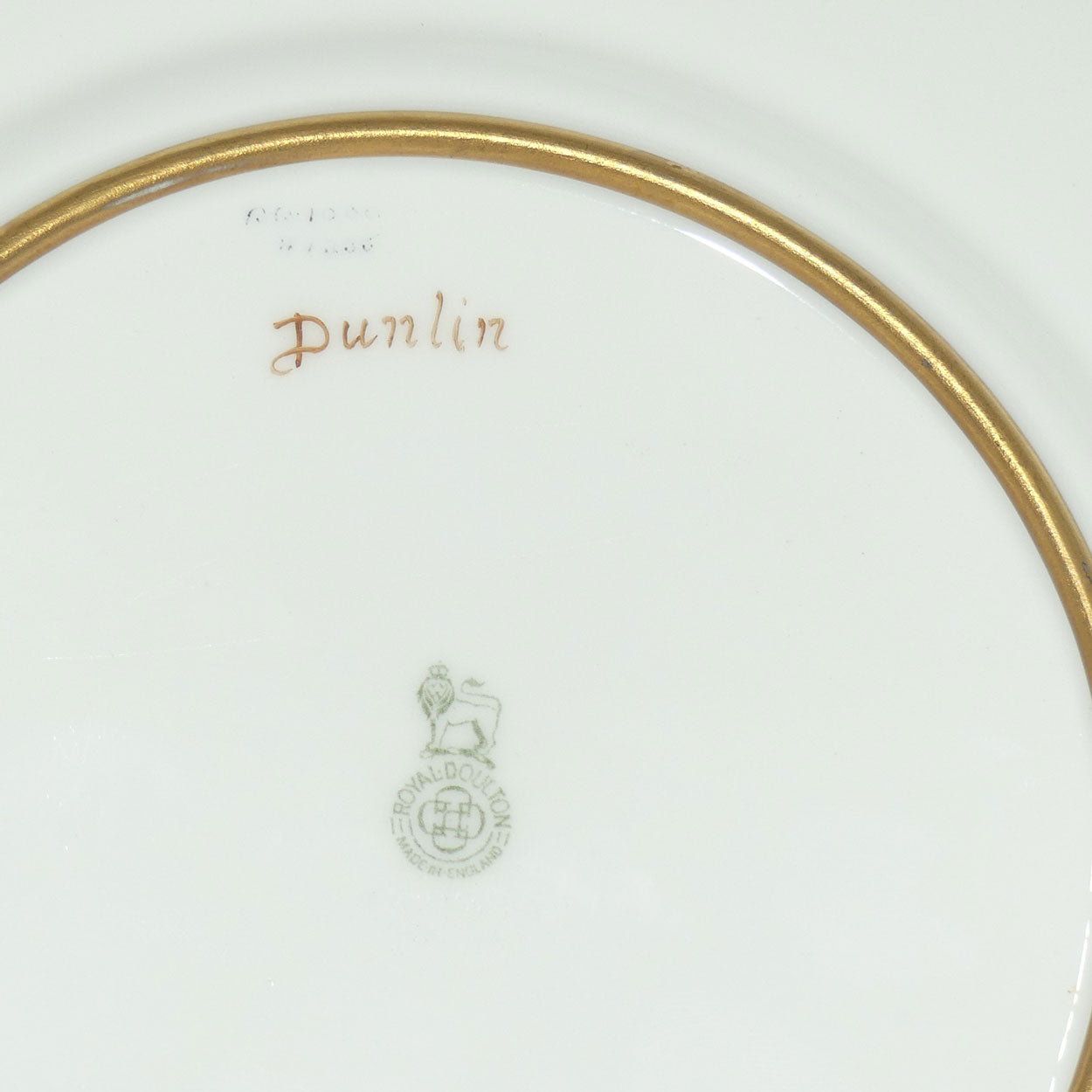 Royal Doulton Handpainted and Gilt plate Dunlin by Charles Hart