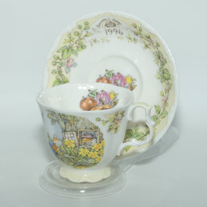 Royal Doulton Brambly Hedge Giftware | Year Cups and Saucers | 1996 tea duo | boxed