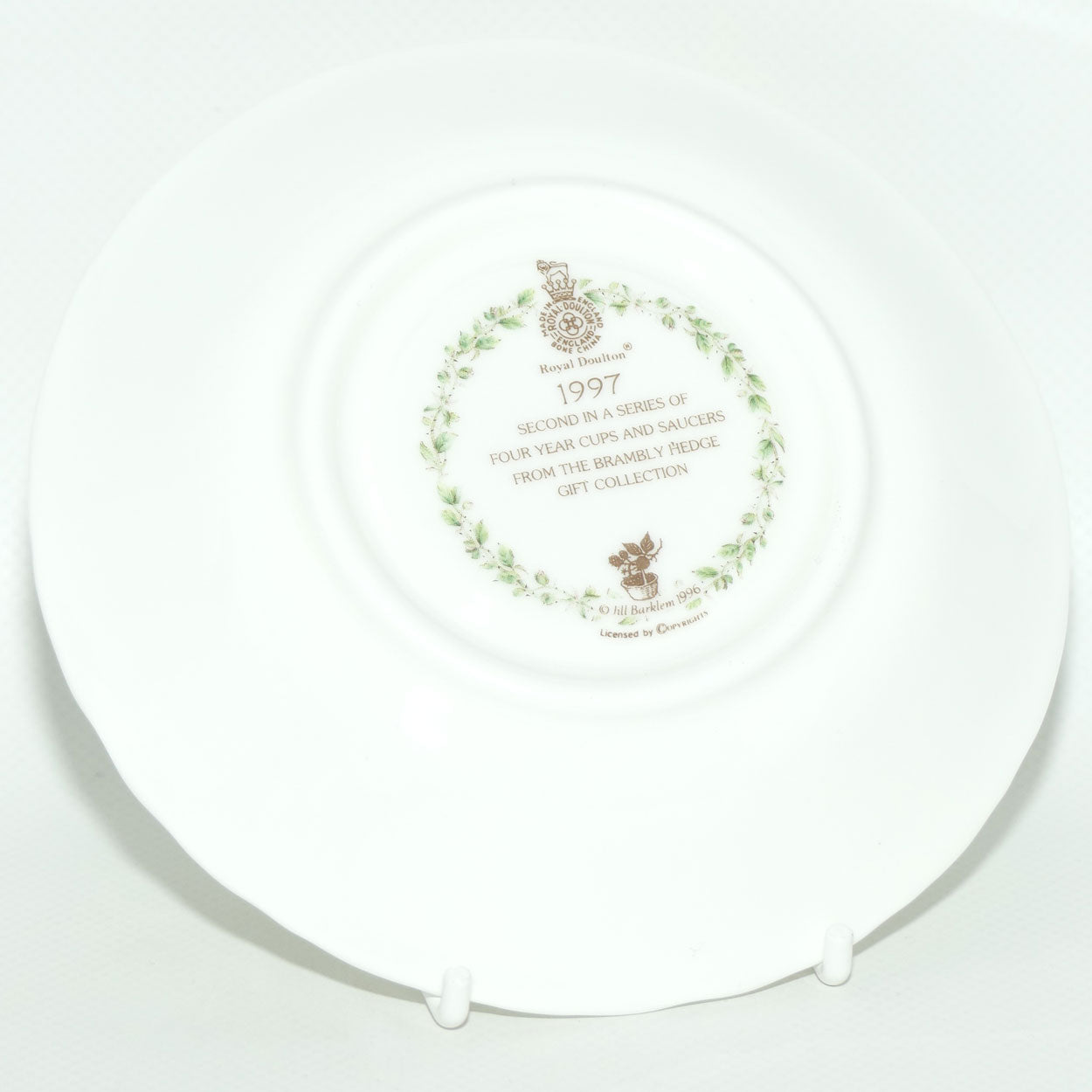 Royal Doulton Brambly Hedge Giftware | Annual Cup and Saucer | 1997 | boxed