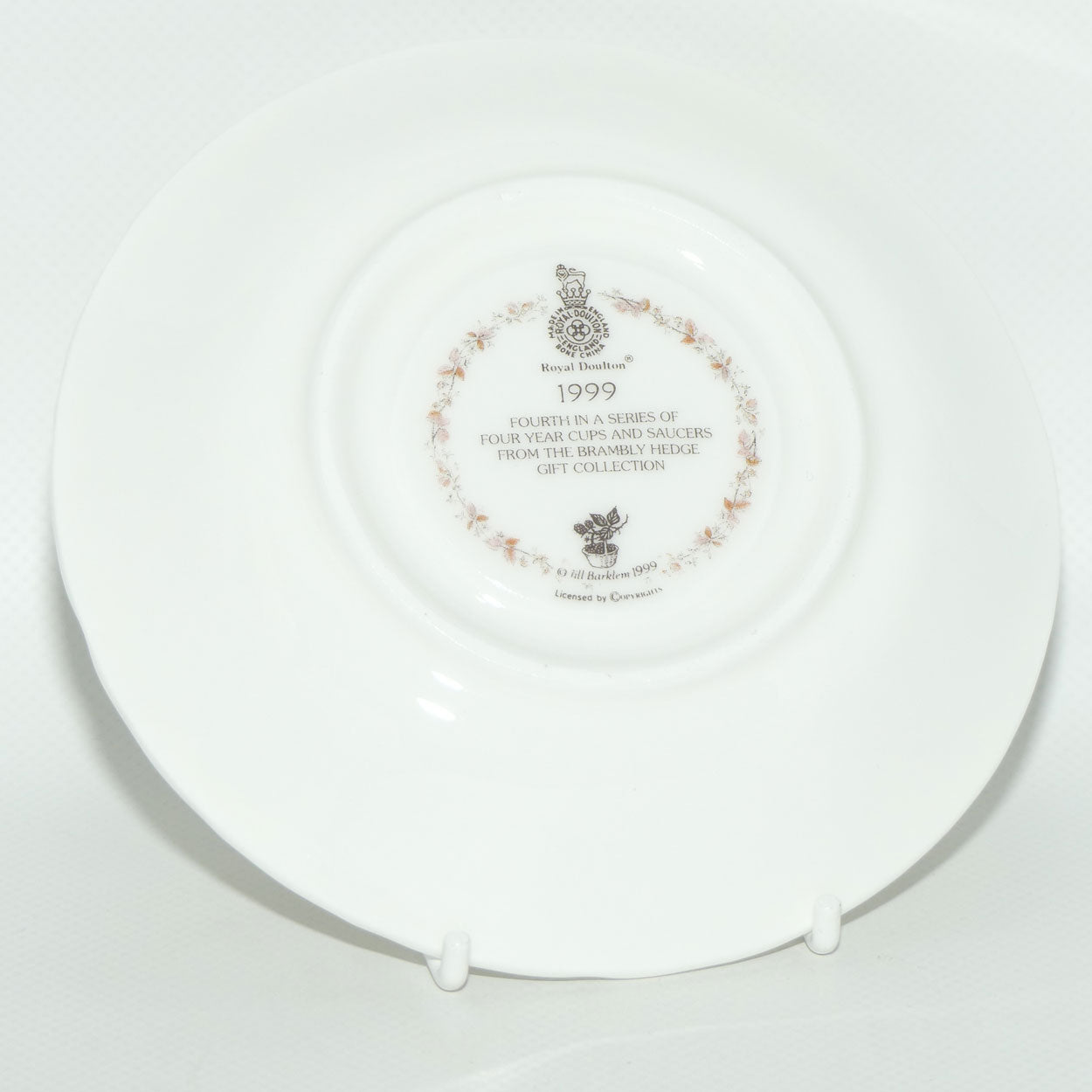 Royal Doulton Brambly Hedge Giftware | Annual Cup and Saucer | 1999 | boxed