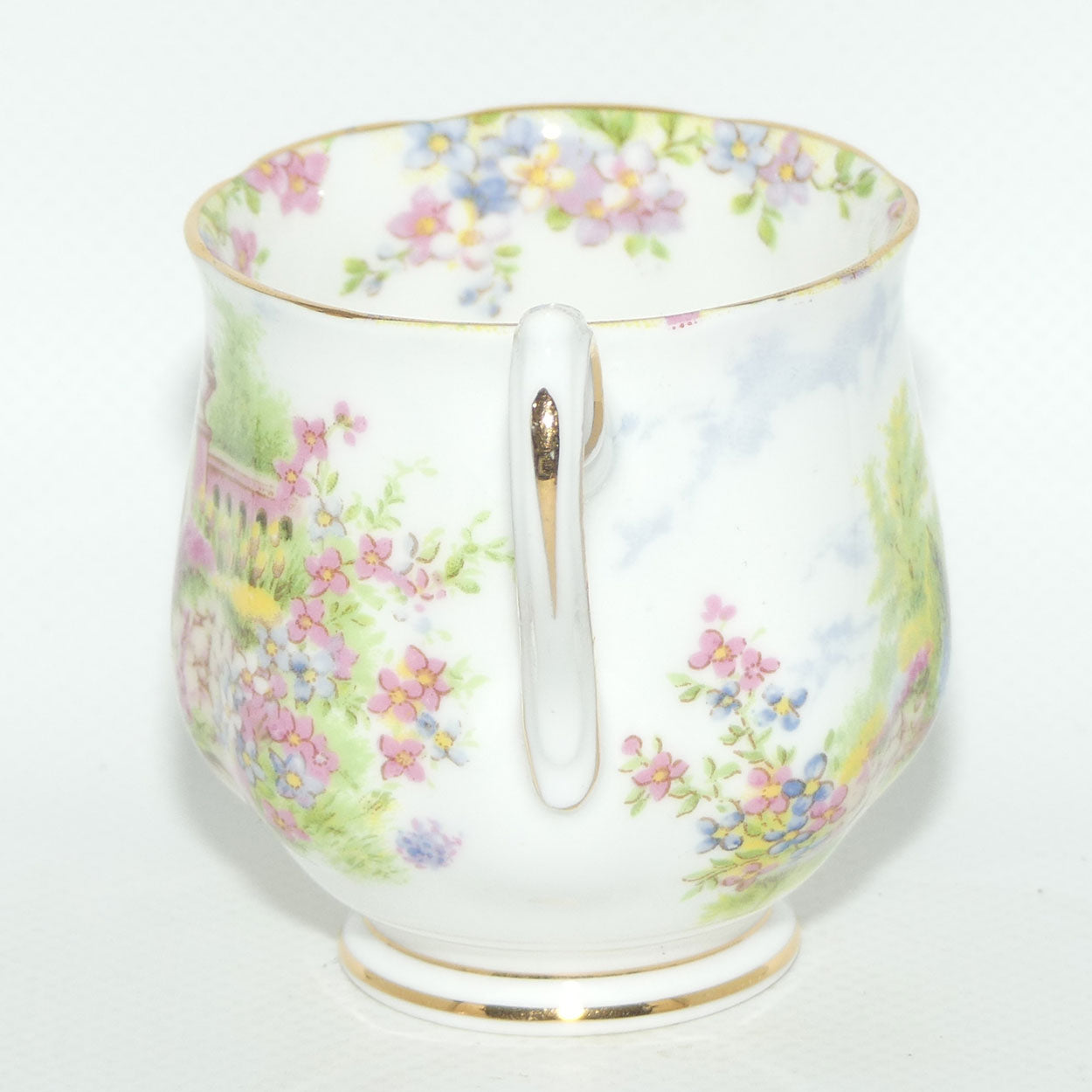 Royal Albert Bone China Kentish Rockery pattern duo | coffee size | older Hampton shape