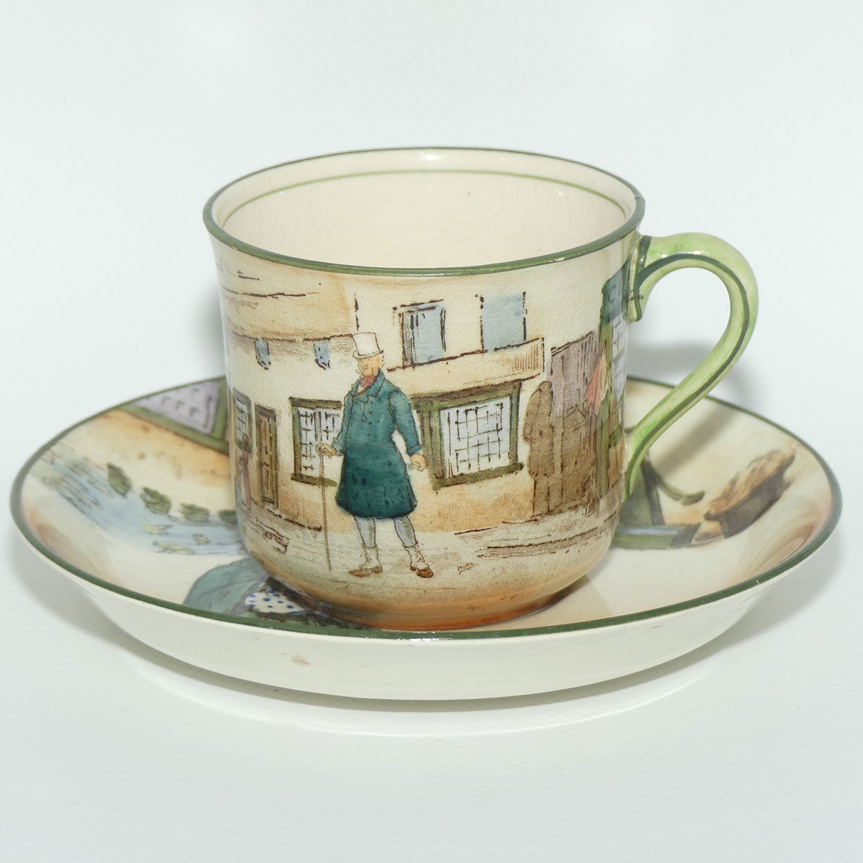 Royal Doulton Dickens duo #2 Mr Micawber | Sairey Gamp