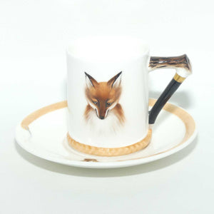 Royal Doulton Reynard the Fox coffee cup and saucer H4927 | Fox Front On | Handpainted H4927