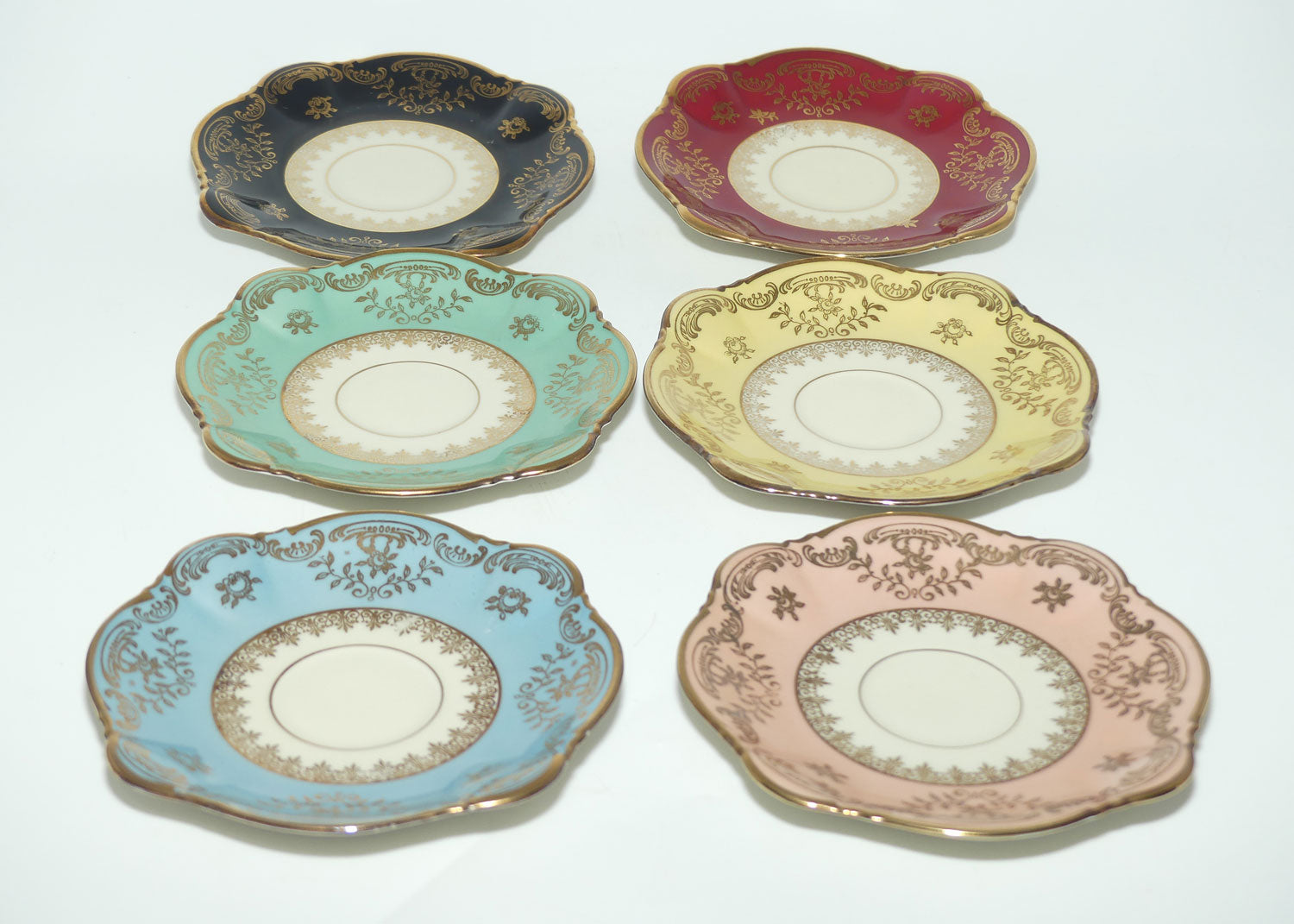 Zeh Scherzer Bavaria Harlequin demi tasse coffee set | 6 duos