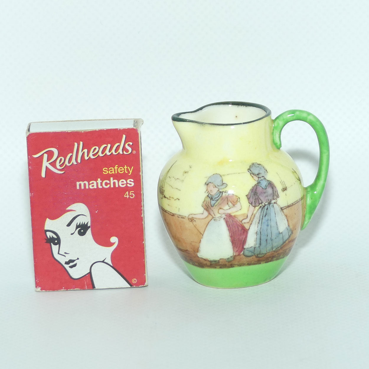Royal Doulton Dutch A Harlem pattern miniature jug | Two Young Girls