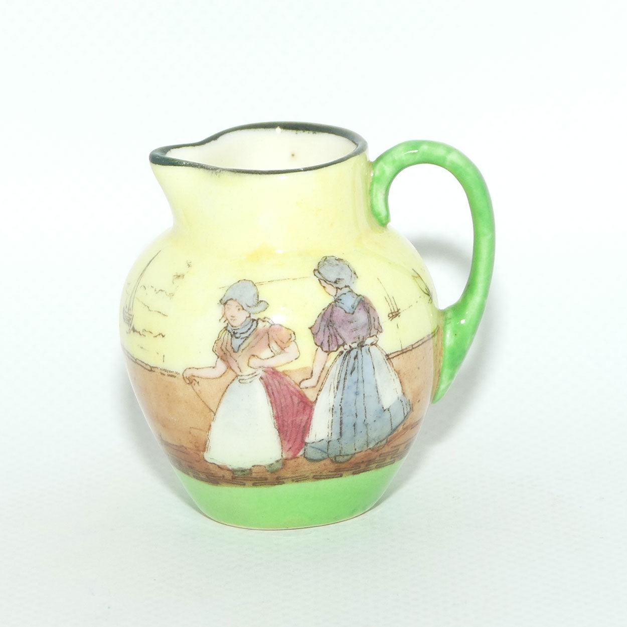 Royal Doulton Dutch A Harlem pattern miniature jug | Two Young Girls