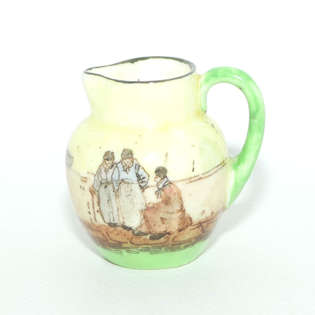 Royal Doulton Dutch A Harlem pattern miniature jug | Super Miniature | 3 Men talking | #2