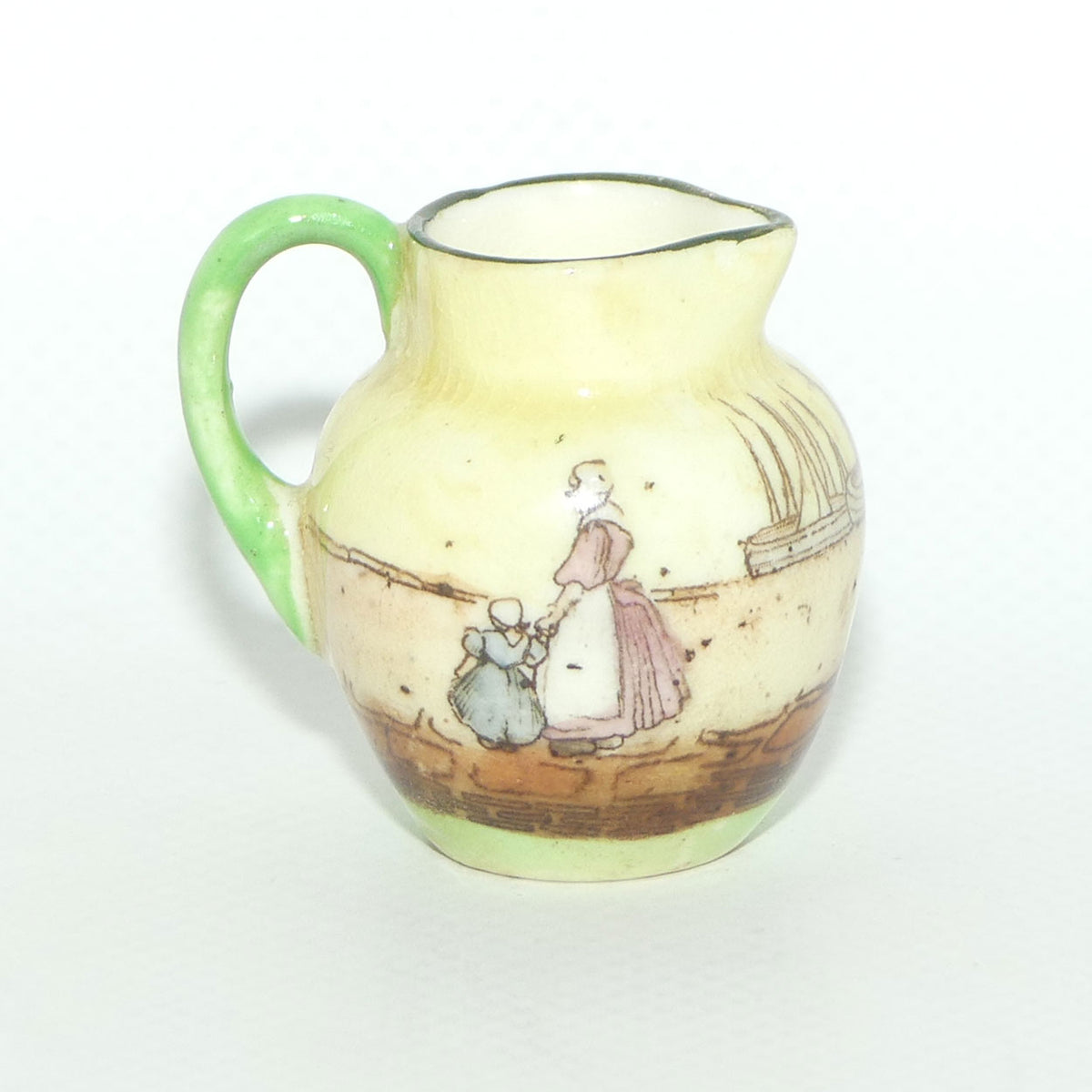 Royal Doulton Dutch A Harlem pattern miniature jug | Super Miniature | 3 Men talking | #3