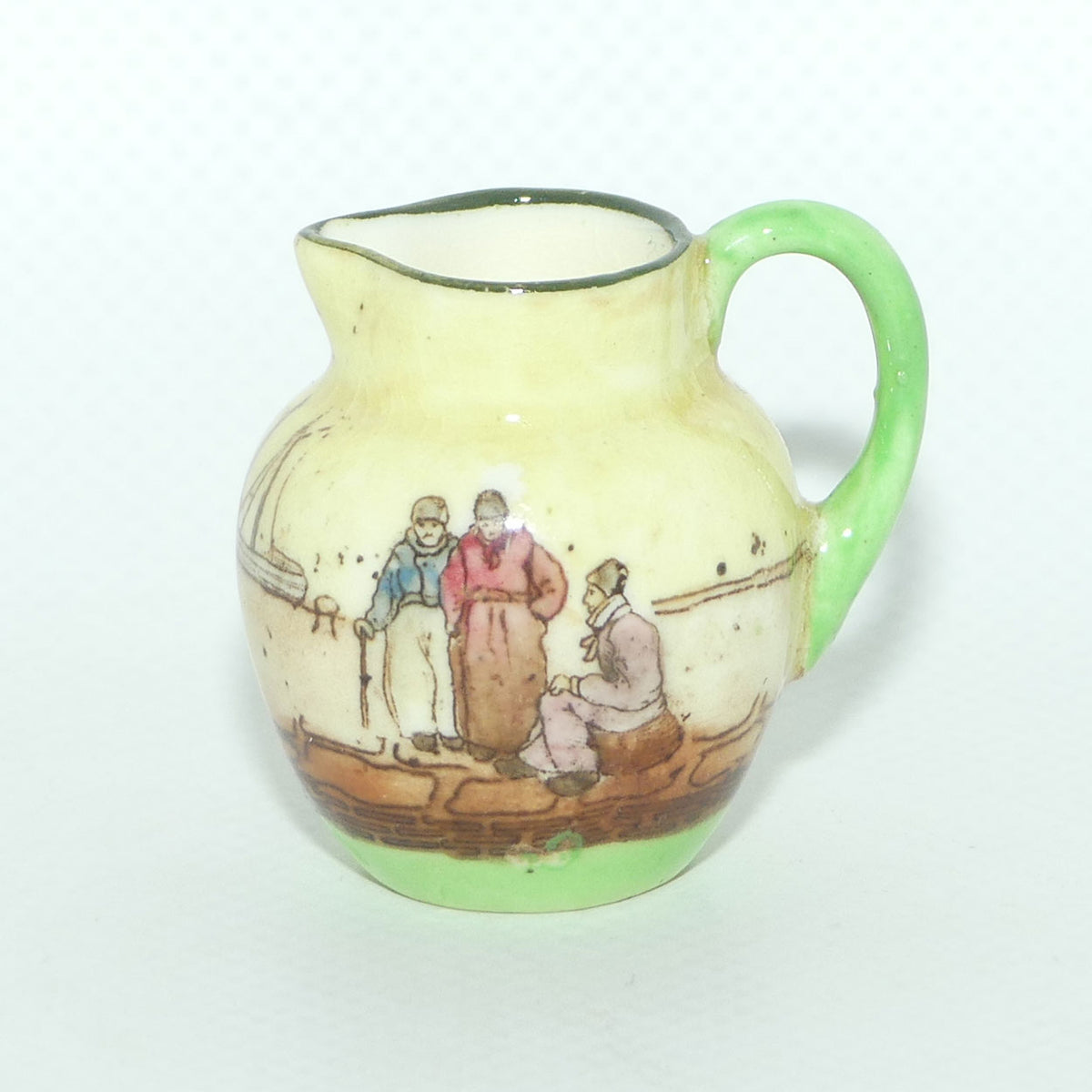 Royal Doulton Dutch A Harlem pattern miniature jug | Super Miniature | 3 Men talking | #3