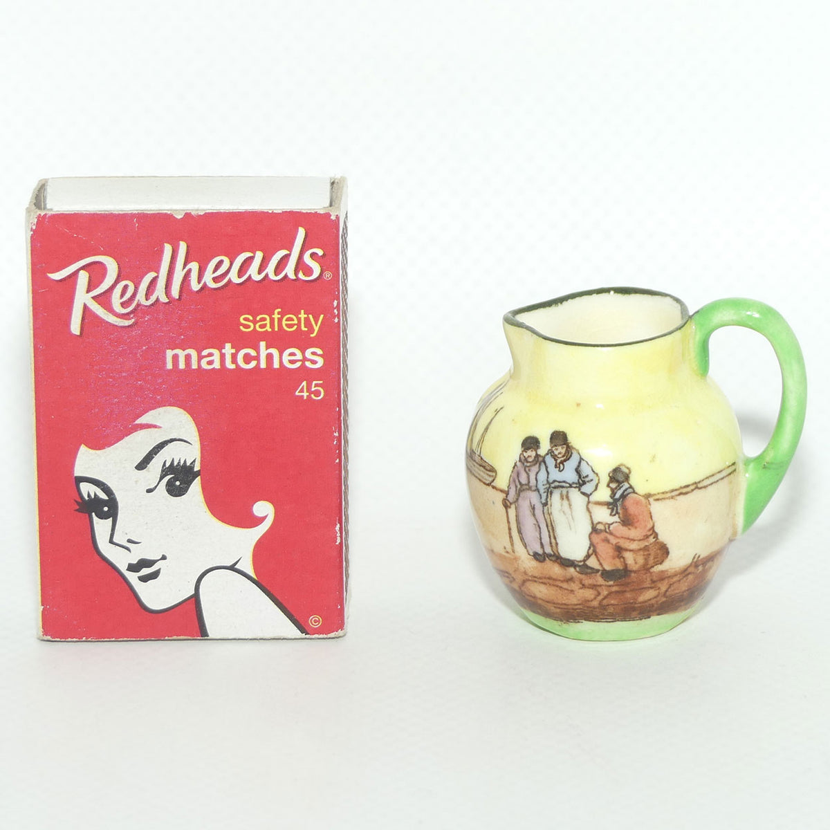 Royal Doulton Dutch A Harlem pattern miniature jug | Super Miniature | 3 Men talking | #4