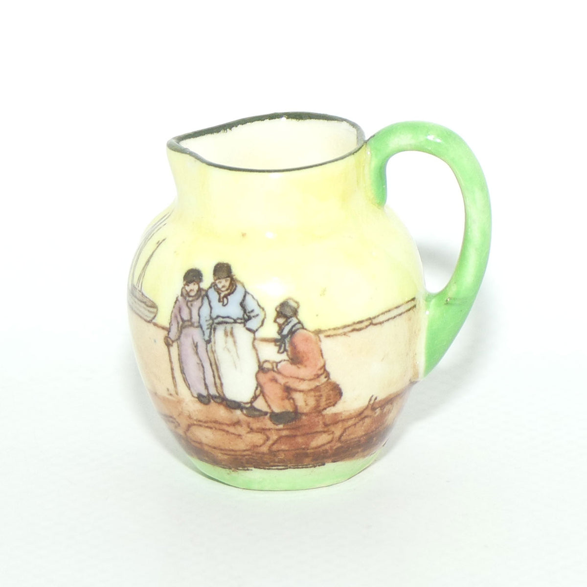 Royal Doulton Dutch A Harlem pattern miniature jug | Super Miniature | 3 Men talking | #4