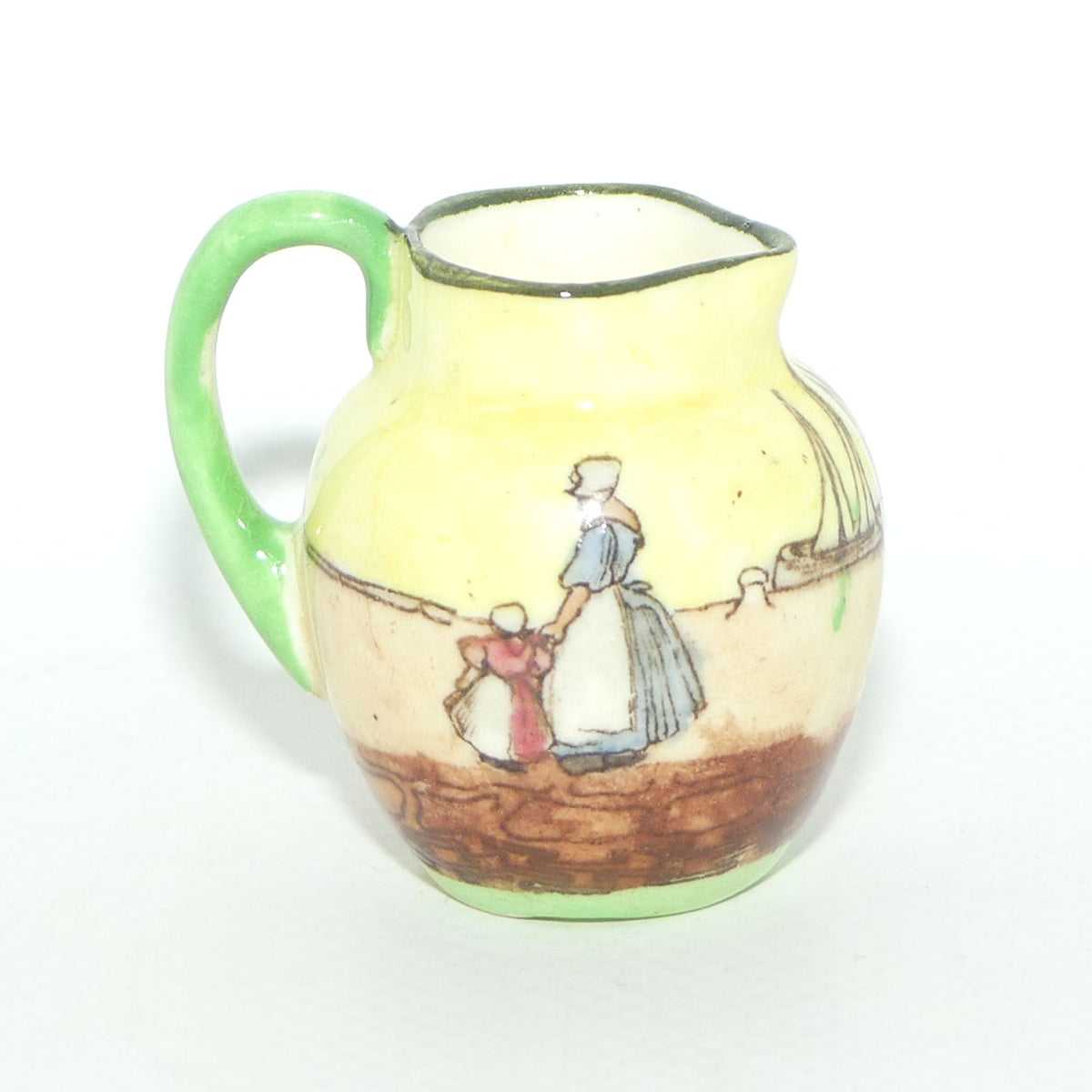 Royal Doulton Dutch A Harlem pattern miniature jug | Super Miniature | 3 Men talking | #4