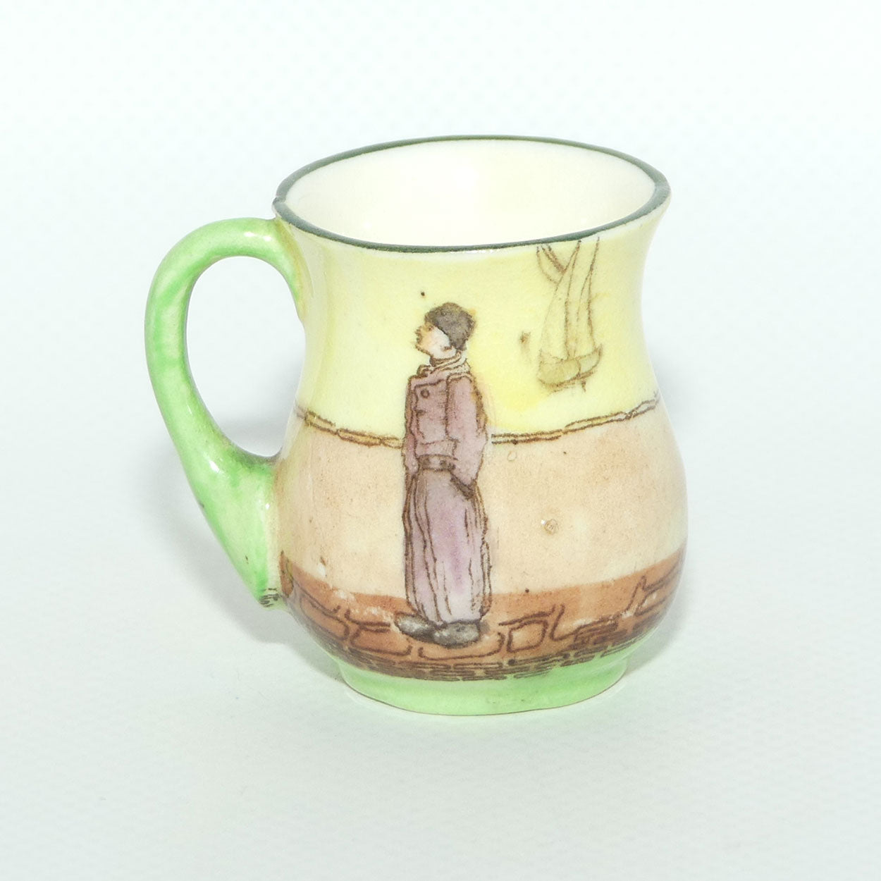 Royal Doulton Dutch A Harlem pattern miniature mug | Young Boy and Girl
