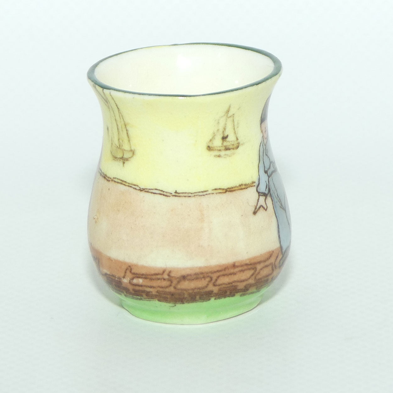 Royal Doulton Dutch A Harlem pattern miniature mug | Young Boy and Girl
