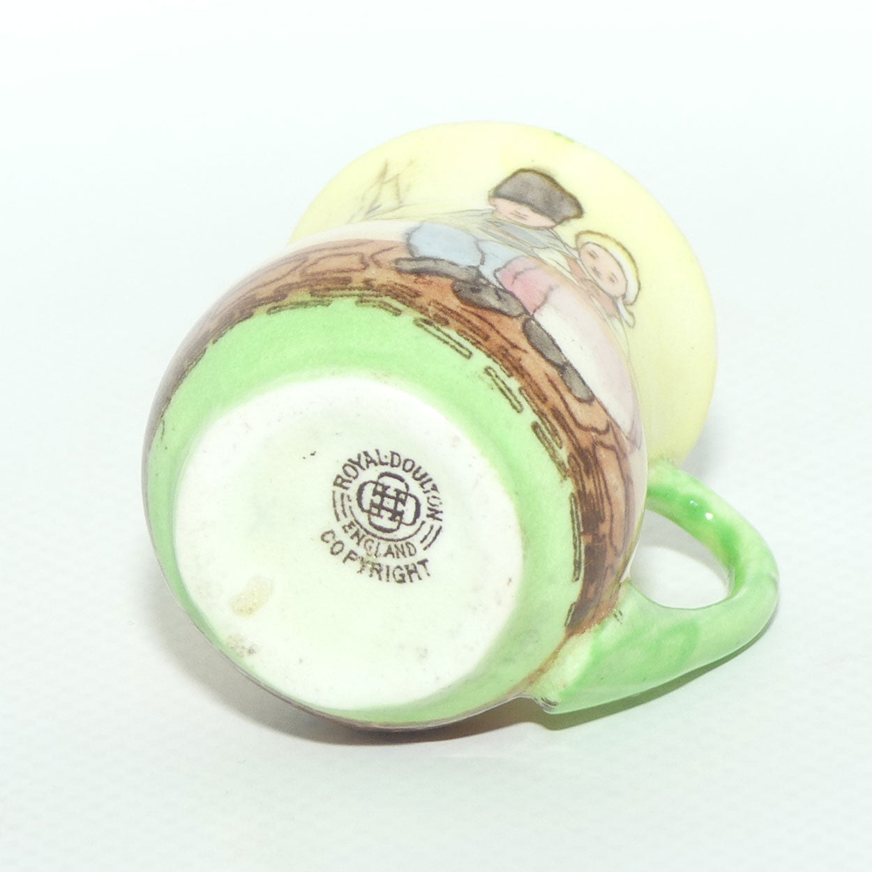 Royal Doulton Dutch A Harlem pattern miniature mug | Young Boy and Girl