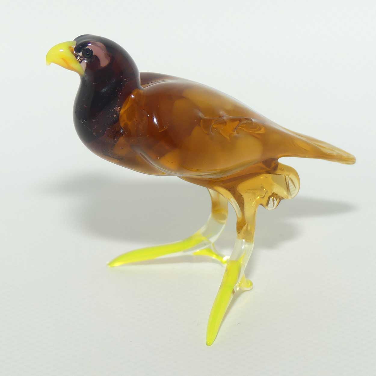 Fine quality Lampwork Murano Glass Bald Eagle figure