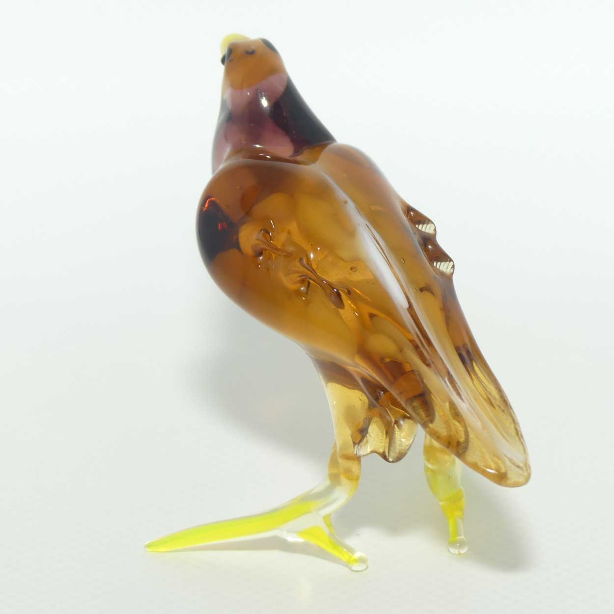Fine quality Lampwork Murano Glass Bald Eagle figure