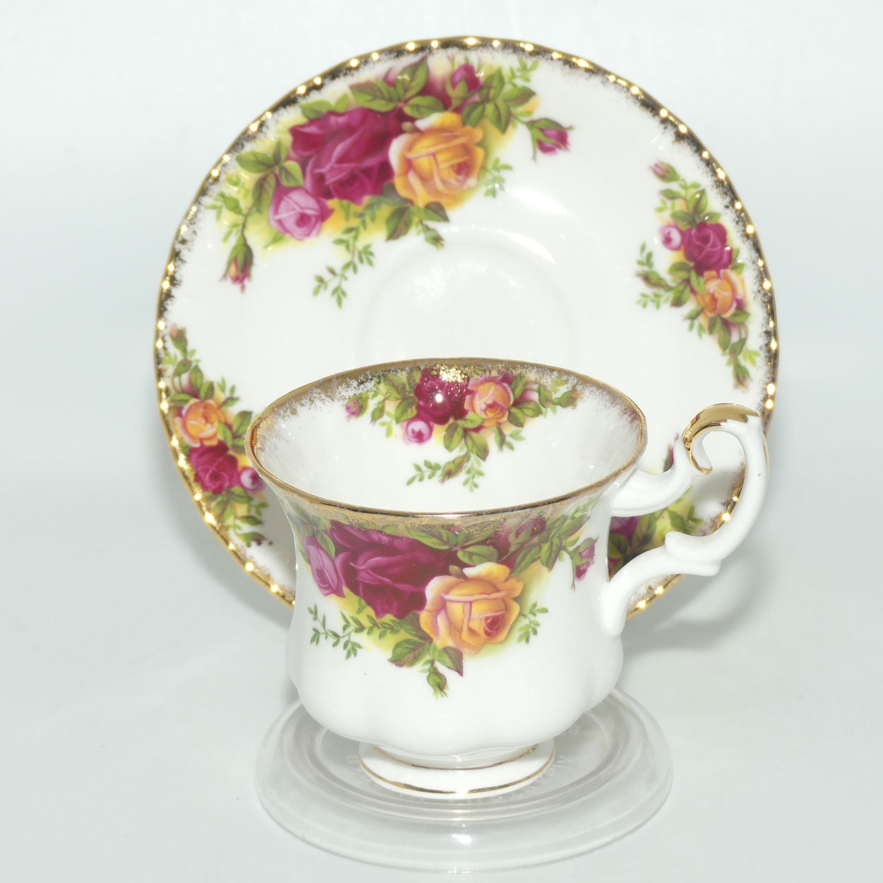 Royal Albert Bone China England Old Country Roses coffee duo set of 6 | Early stamp