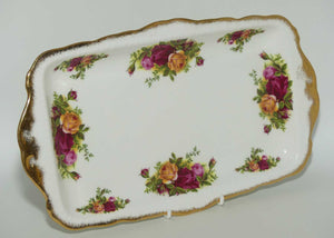 Royal Albert Bone China England Old Country Roses rectangular tray | early backstamp