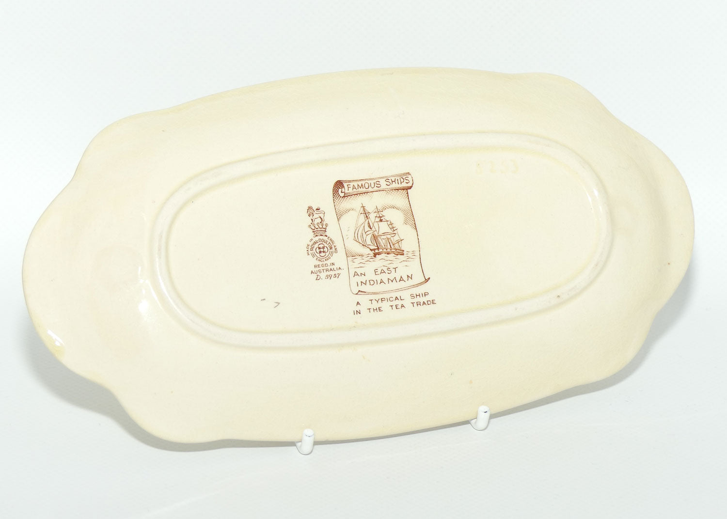 Royal Doulton Famous Ships An East Indiaman small tray D5957