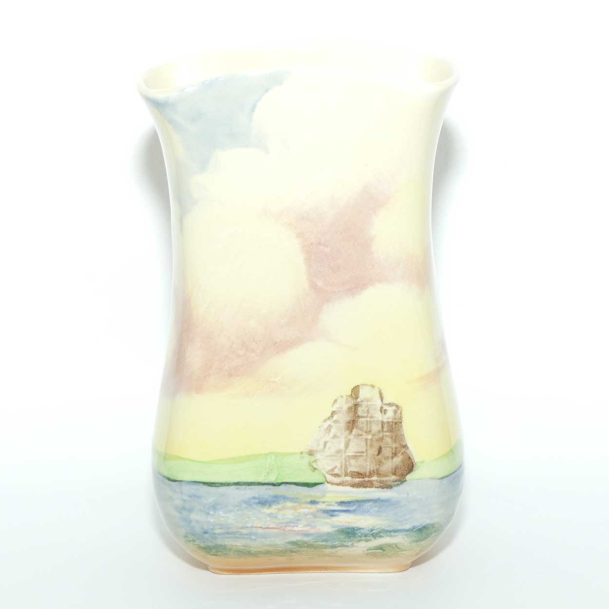 Royal Doulton Famous Ships series | East Indiaman tall flaired vase D5957 | #2
