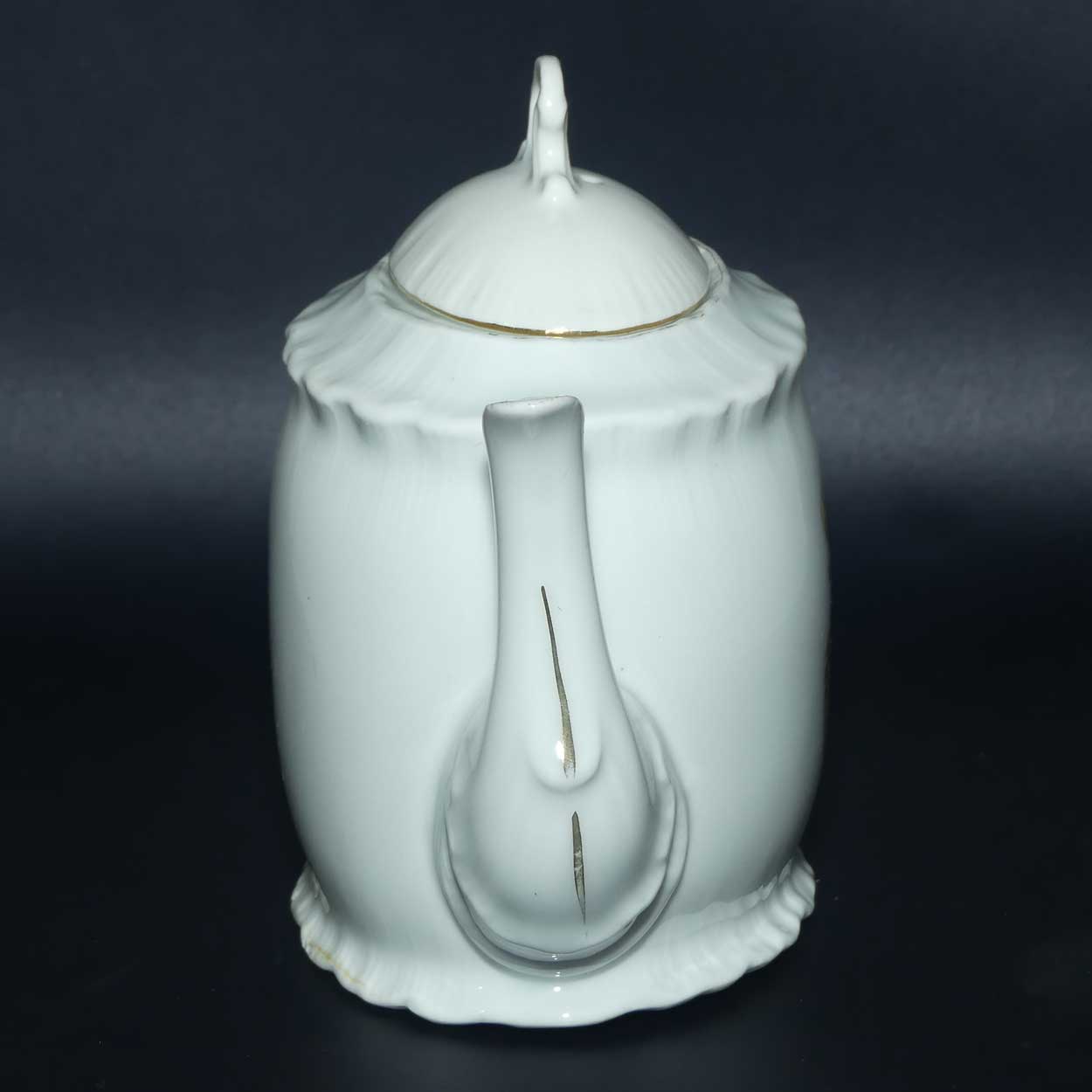 Souvenir tea pot | Depicts Crest of Eastbourne Meliora Sequimir c.1905