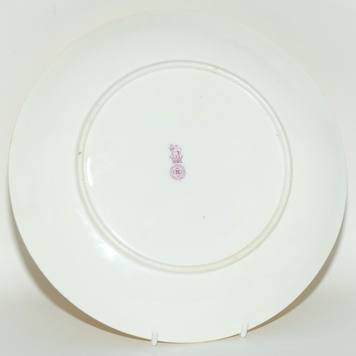 Royal Doulton hand painted Bird of Prey & Cockerel plate (Eaton)