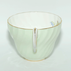 EB Foley Bone China Floral Spray trio | Light Green wash