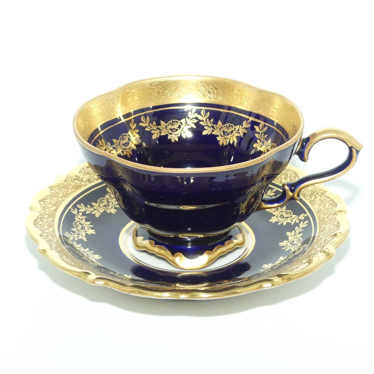 Lindner Kueps Bavaria Blue and Gilt | Echt Cobalt trio