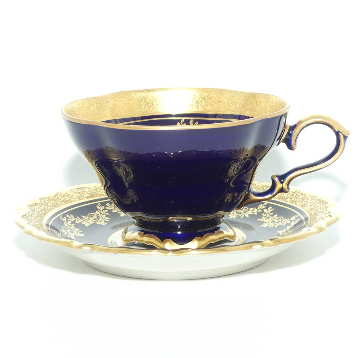 Lindner Kueps Bavaria Blue and Gilt | Echt Cobalt trio