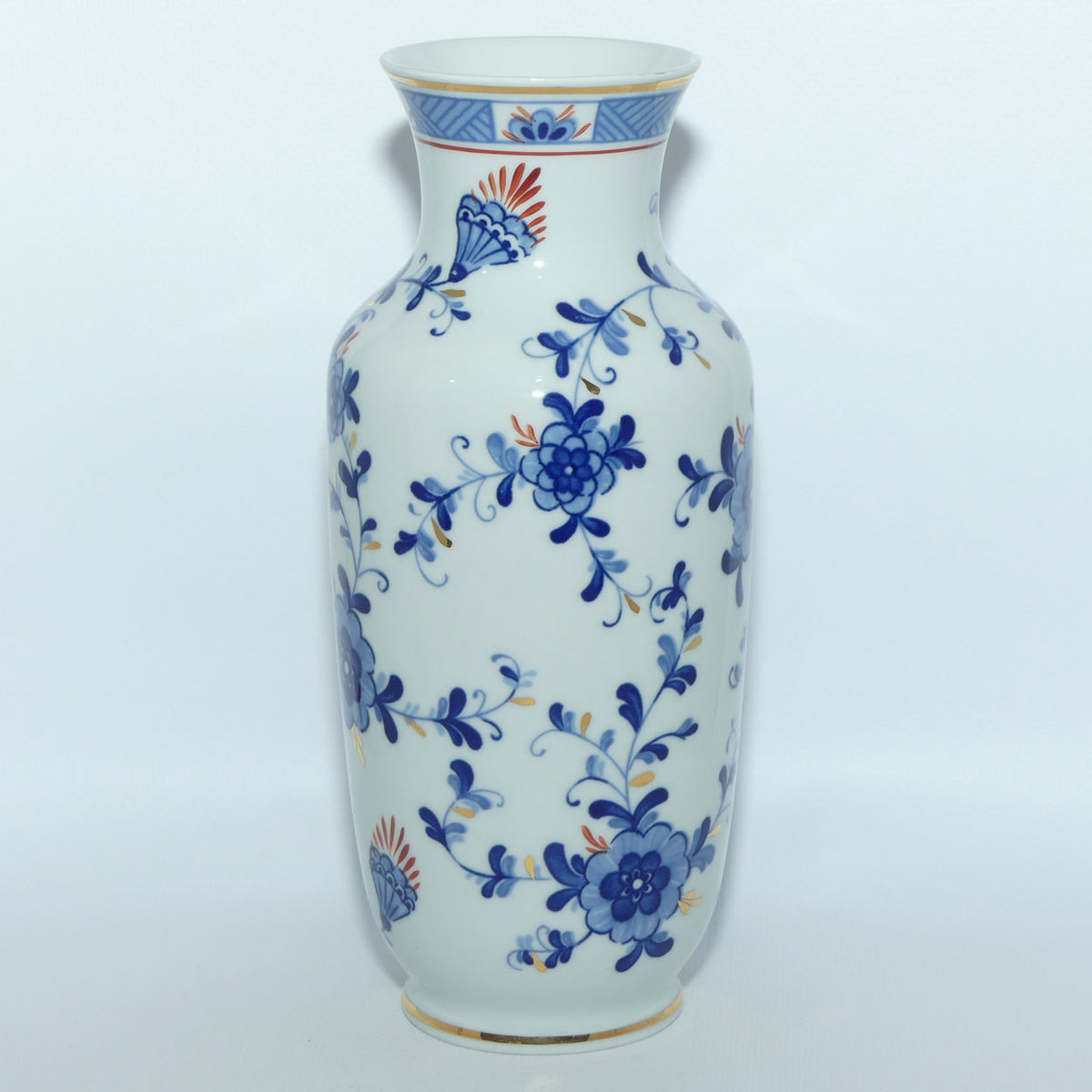 Aelteste Volkstedter Echt Kobalt vase | 22cm tall