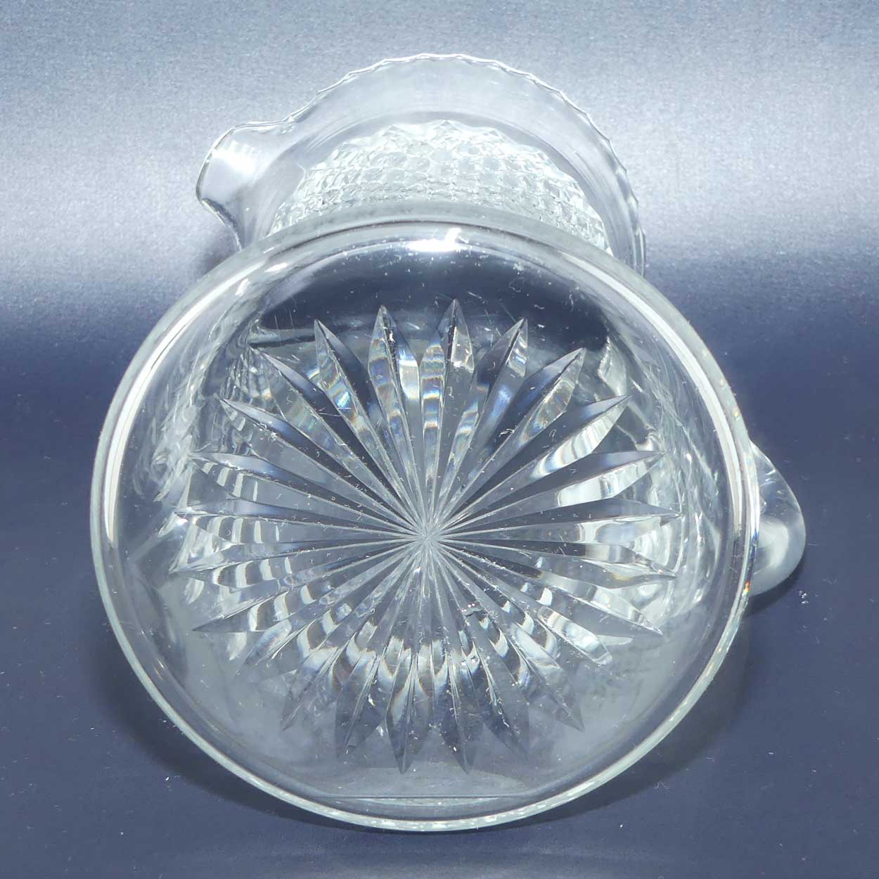 Fine quality Edwardian era crystal water jug