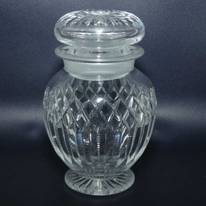 Edwardian era Crystal lidded pickle jar