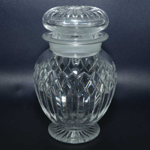 Edwardian era Crystal lidded pickle jar