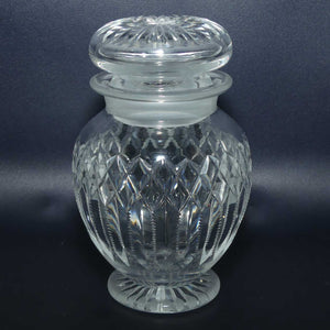 Edwardian era Crystal lidded pickle jar