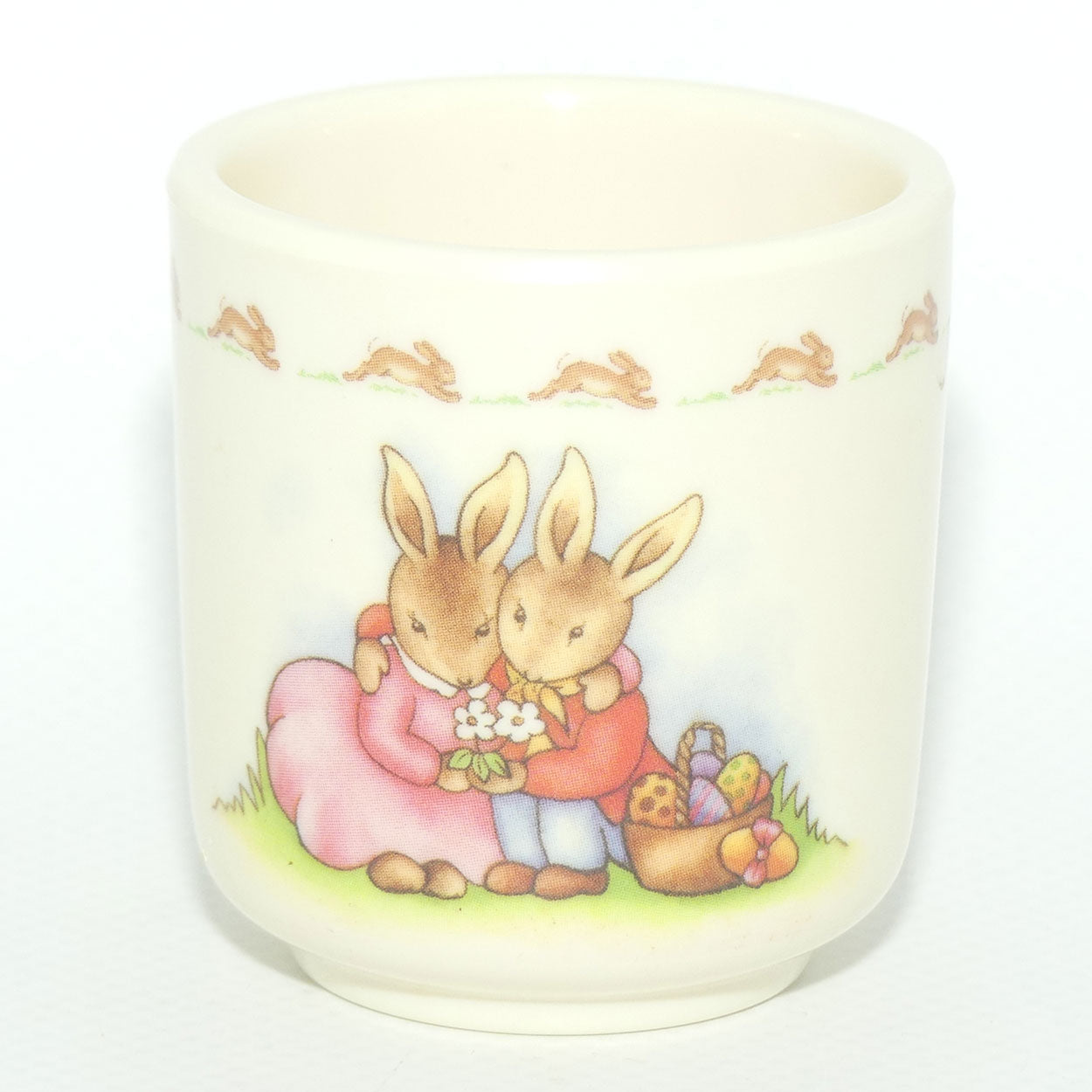 Royal Doulton Bunnykins melamine egg cup | Hugs scene