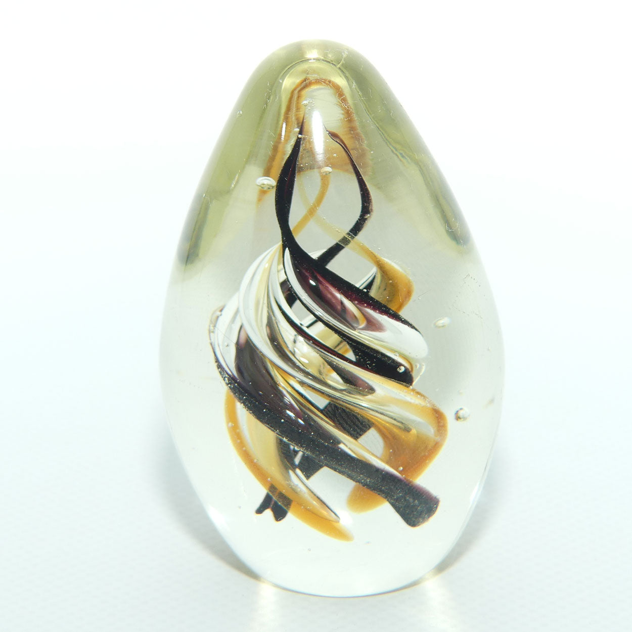 Egg Shaped Swirl design paperweight