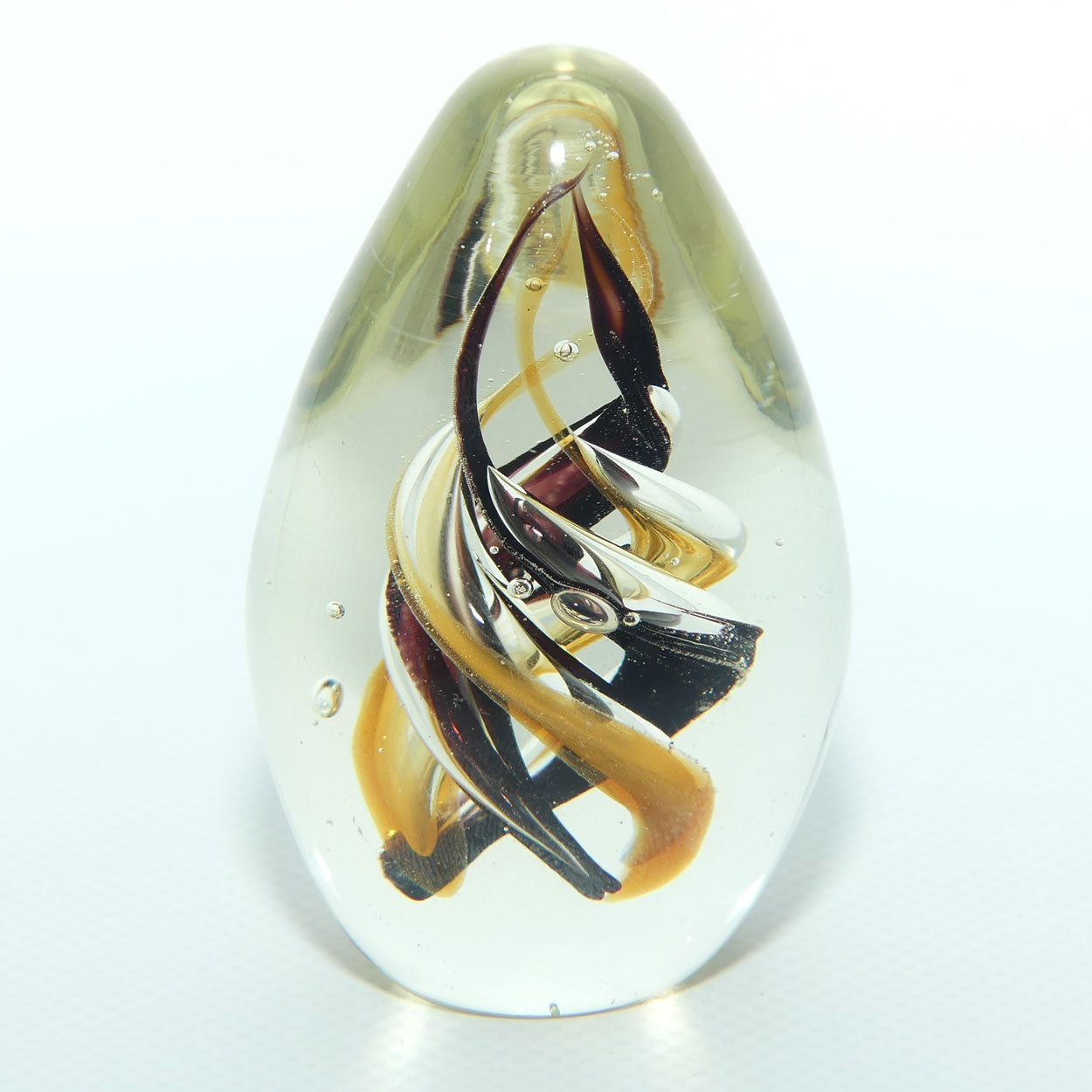 Egg Shaped Swirl design paperweight