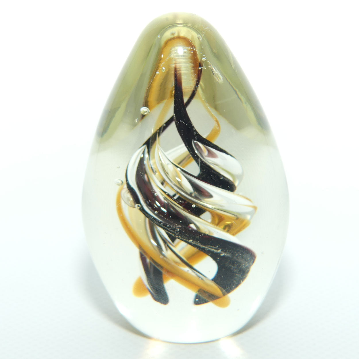 Egg Shaped Swirl design paperweight