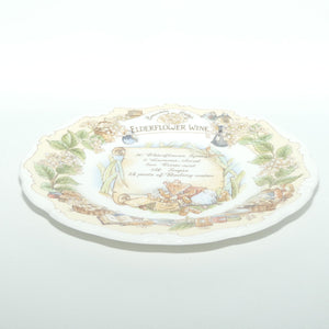 Royal Doulton Brambly Hedge Giftware | Recipe Collection | Elderflower Wine plate | 20cm