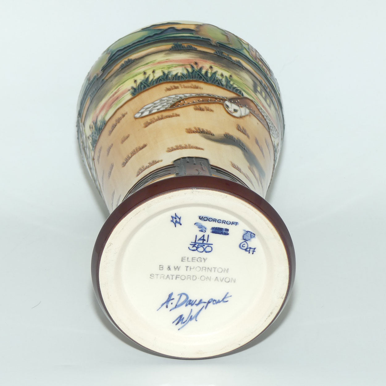 Moorcroft Elegy vase 95/10 |LE 141/350