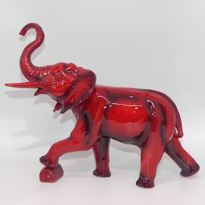 Peggy Davies Ceramics | Ruby Fusion Glaze | Elephant Trunk in Salute