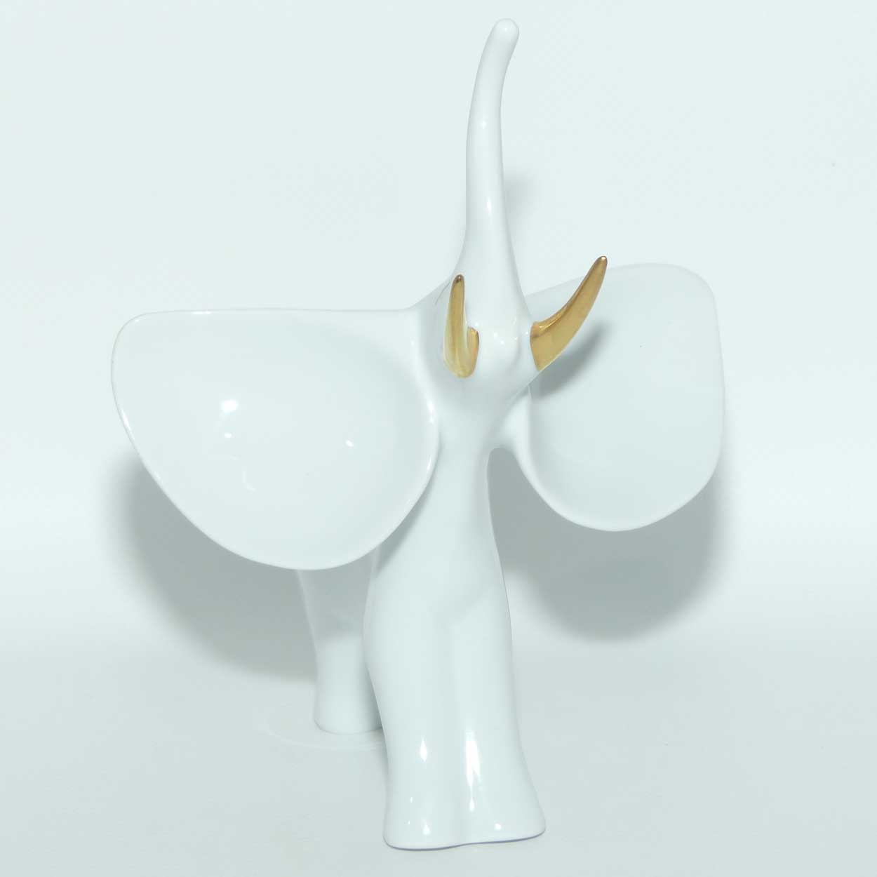 Vintage Hollohaza Hungary Elephant | Trunk in Salute