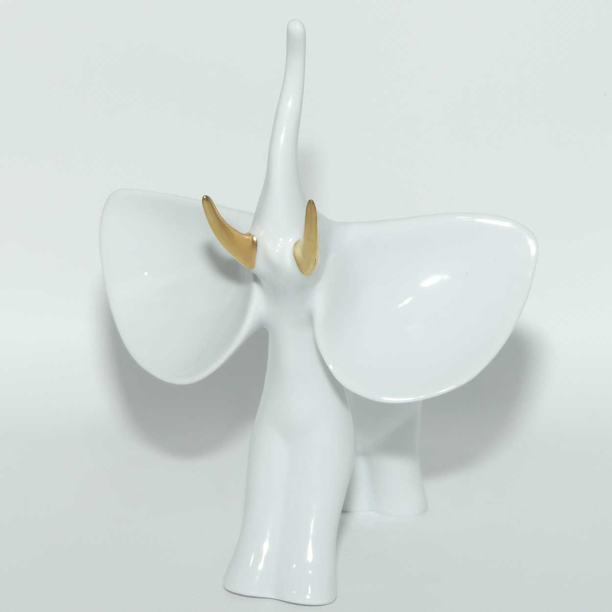 Vintage Hollohaza Hungary Elephant | Trunk in Salute